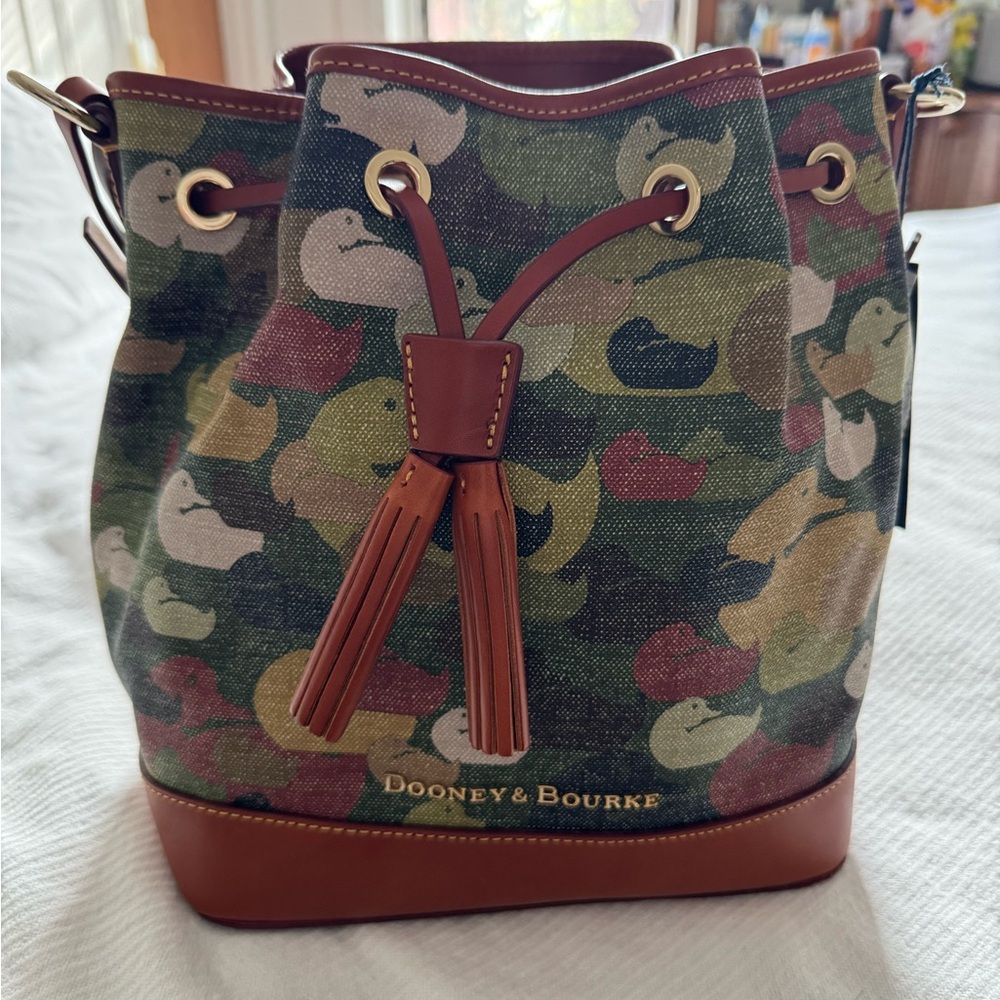 Dooney & Bourke Camouflage Duck Drawstring Bag